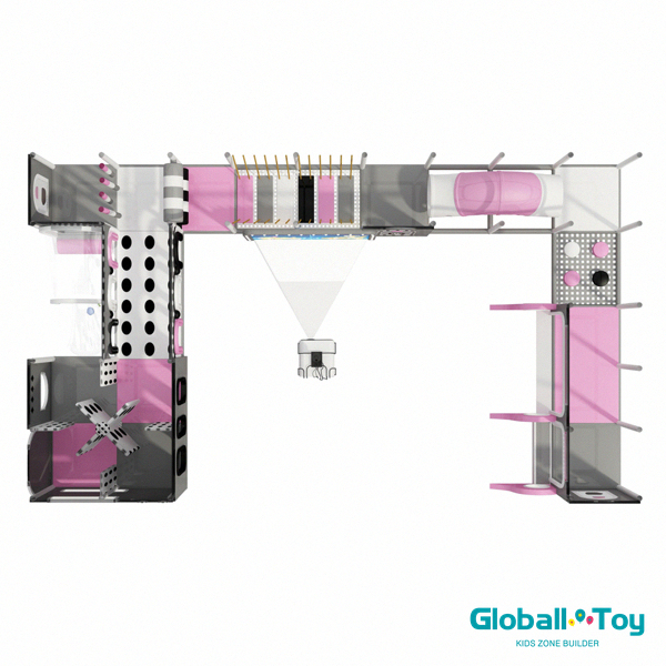 u şekilli kapalı oyun alanı interaktif oyun duvarı fec çözümü
