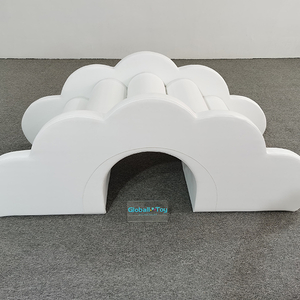 White-soft-play-cloud-tunnel-voor-indoor-play