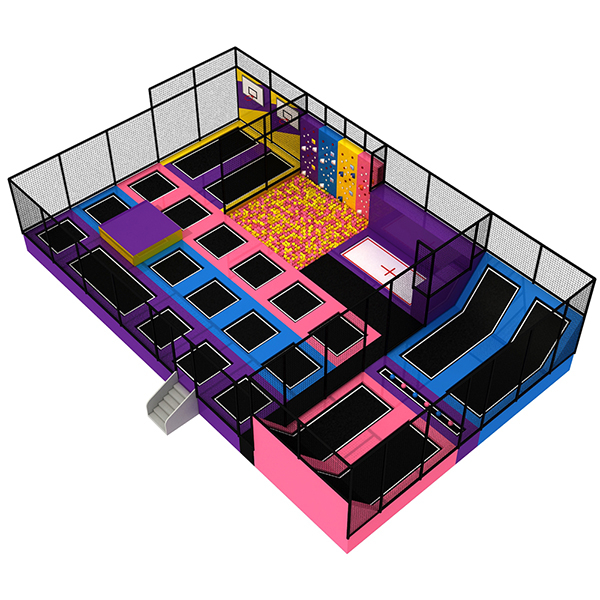 plan de parc de trampolines professionnel pour les installations de remise en forme et de loisirs
