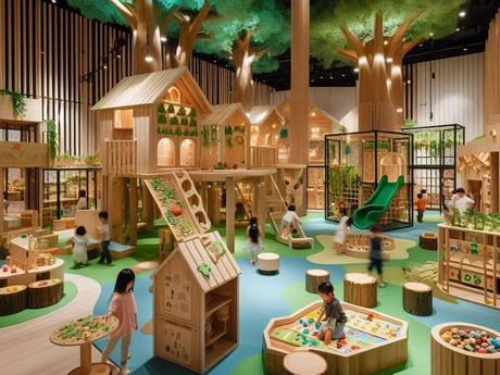 Indoor-Spielplatz mit Waldmotiv für Kinder, von der Natur inspirierter Spielraum Design_730_547.jpg