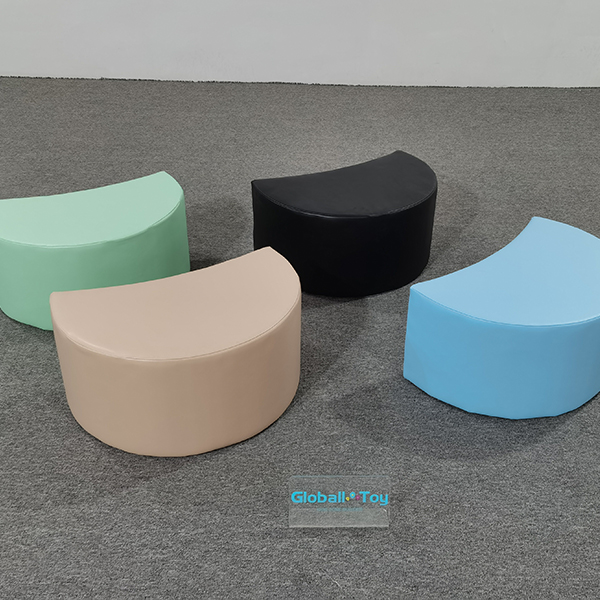 anello barriera morbida rotondo bianco per il noleggio di zone giochi per bambini