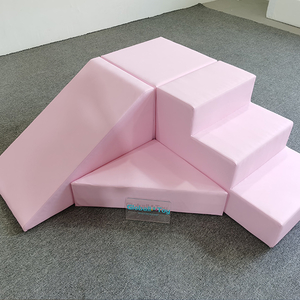 Pink-soft-play-slide-and-trap-set-for-kids