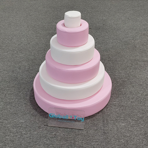 Passos de espuma de escalada macia para crianças pequenas em cor rosa e branca ideal para playgrounds de aluguel em interior festas de jogo suave e uso de eventos
