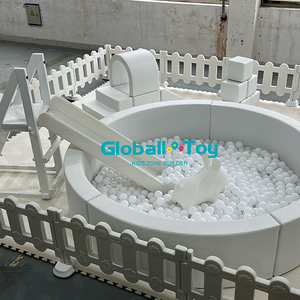 Terowongan busa permainan lembut dan set panjat