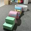 Ensemble de jeu intérieur pour enfants avec toboggan et tunnel combinés