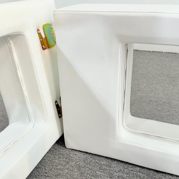 Quadratischer, weicher Spielzaun mit durchsichtigen Paneelen für die Sicherheit von Kleinkindern in gewerblichen Kindertagesstätten und Vergnügungszentren