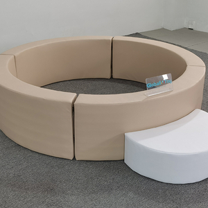 Set da gioco morbido rotondo con vasca per palline da interni per i più piccoli