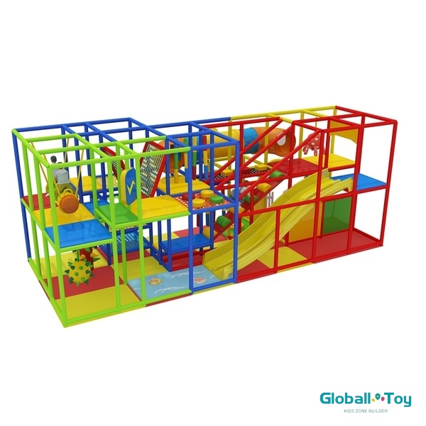 Commercial Soft Play Tunnel Slide Gym untuk Pusat Hiburan Anak -anak