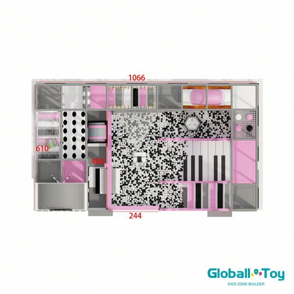 Ticari kapalı oyun alanı piyano slayt topu çukuru anahtar teslimi tedarikçisi