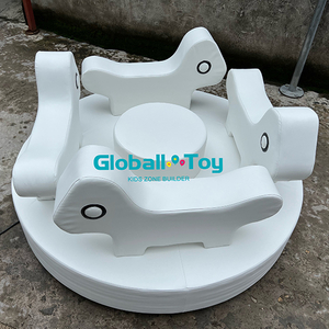 Man&egrave;ge de jeu doux blanc pour aire de jeux int&eacute;rieure pour tout-petits