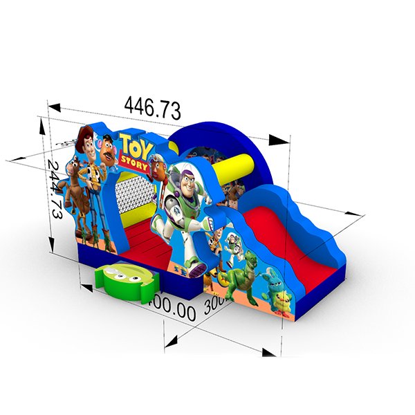 Oyuncak Hikayesi parti kiralama için kaydıraklı şişme zıplama evi