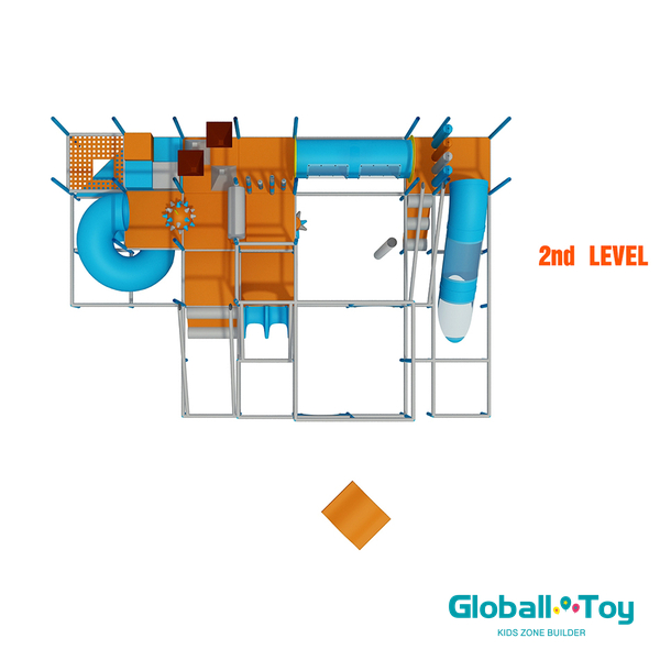 OEM de fábrica de slides de foguetes para playground interno comercial