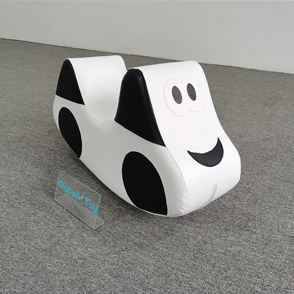 Sedile a dondolo in pelle PU a forma di auto per bambini