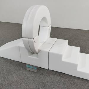 White-Soft-Play-Play-Climbing-Trap-Ring-Tunnel