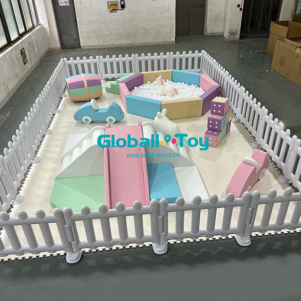 Distribuidor de conjunto de bolinhas para playground infantil