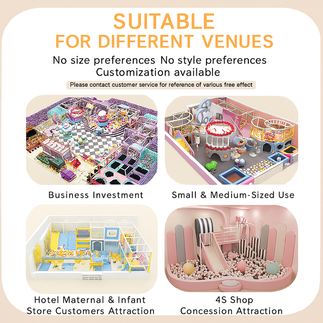 Aire de jeux intérieure personnalisée pour château coquin pour enfants – Structures de jeu à plusieurs niveaux avec toboggans, tunnels et piscines à balles