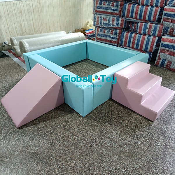 Siège de jeu pour enfants à bascule souple rose