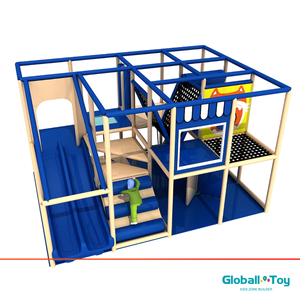 Equipamento de recreação suave modular Playground interno com ponte de túnel líquido