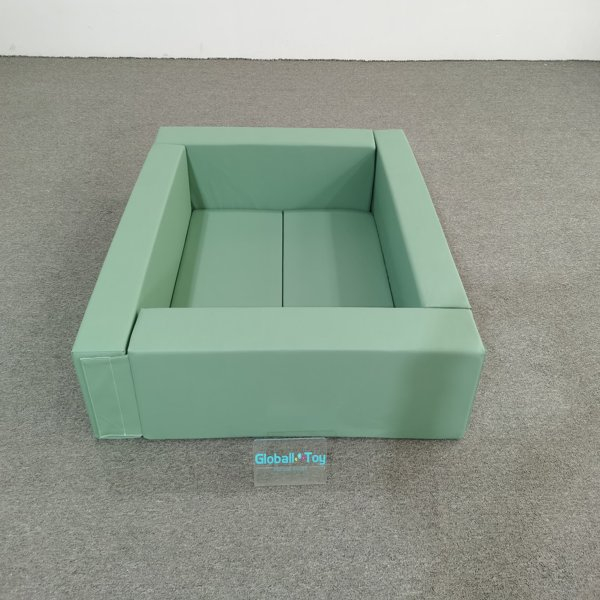 لينة اللعب الكرة الحفرة الخضراء مربع طفل صغير آمن منطقة اللعب الرعاية النهارية المعدات