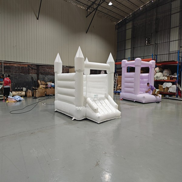 Kinder-White-H&uuml;pfburg-Rutsche-Soft-Play-Indoor-Spielbereich